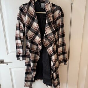 Chic Plaid Trench Coat for Women